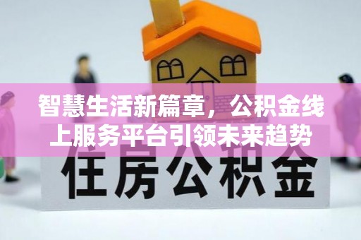 邢台智慧生活新篇章，公积金线上服务平台引领未来趋势