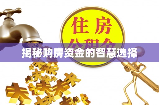邢台揭秘购房资金的智慧选择