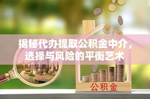 邢台揭秘代办提取公积金中介，选择与风险的平衡艺术