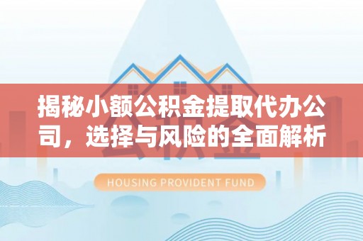邢台揭秘小额公积金提取代办公司，选择与风险的全面解析
